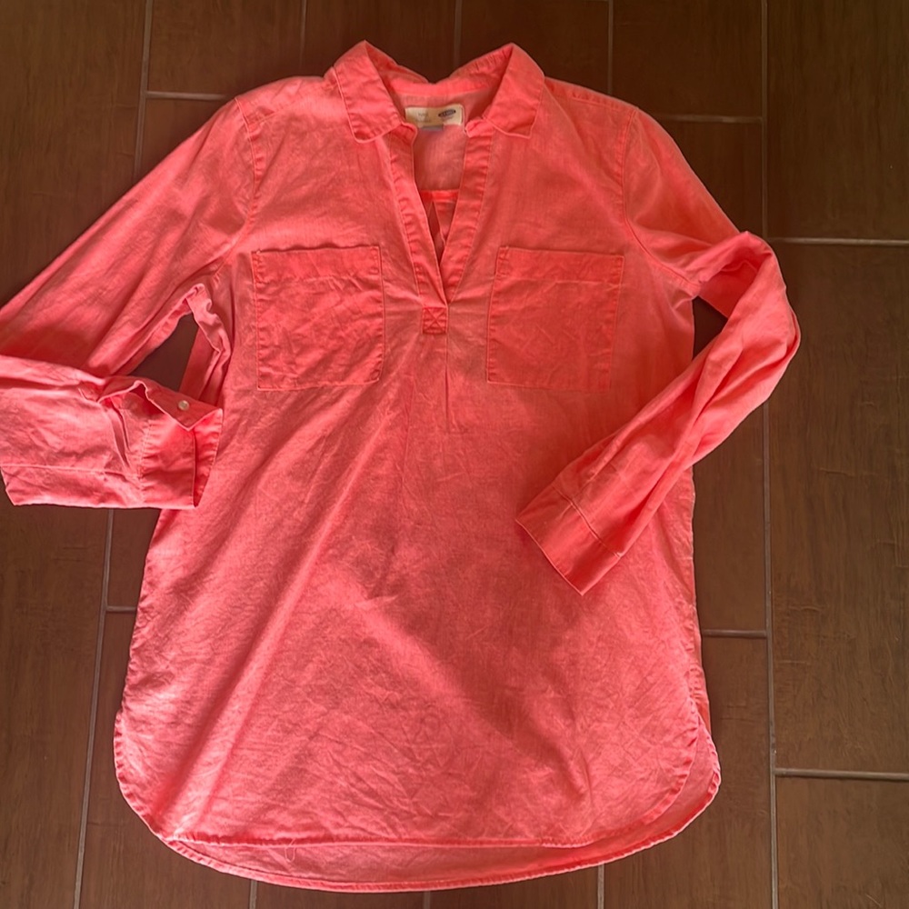 Coral summer tunic